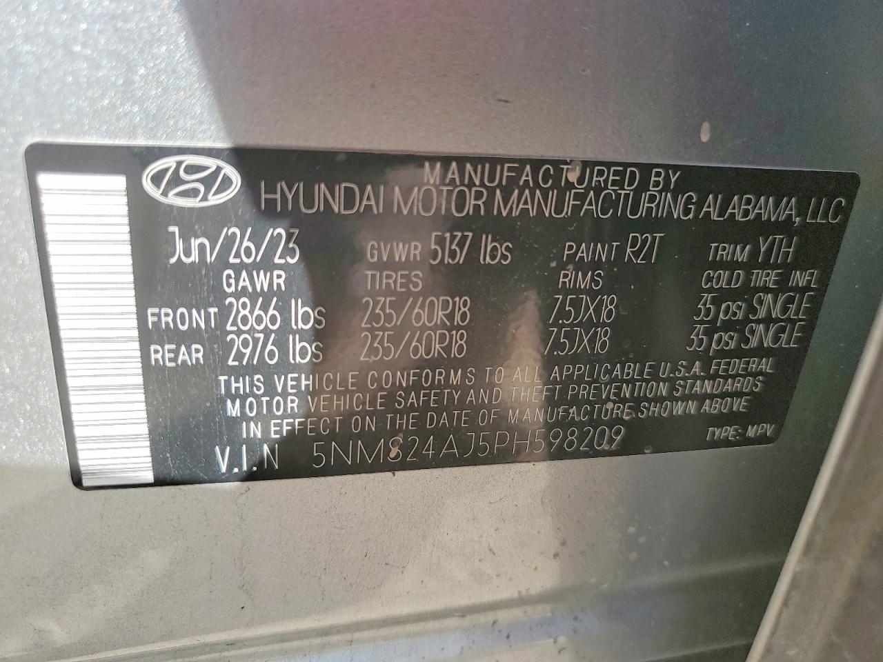 2023 HYUNDAI SANTA FE SEL photo 14