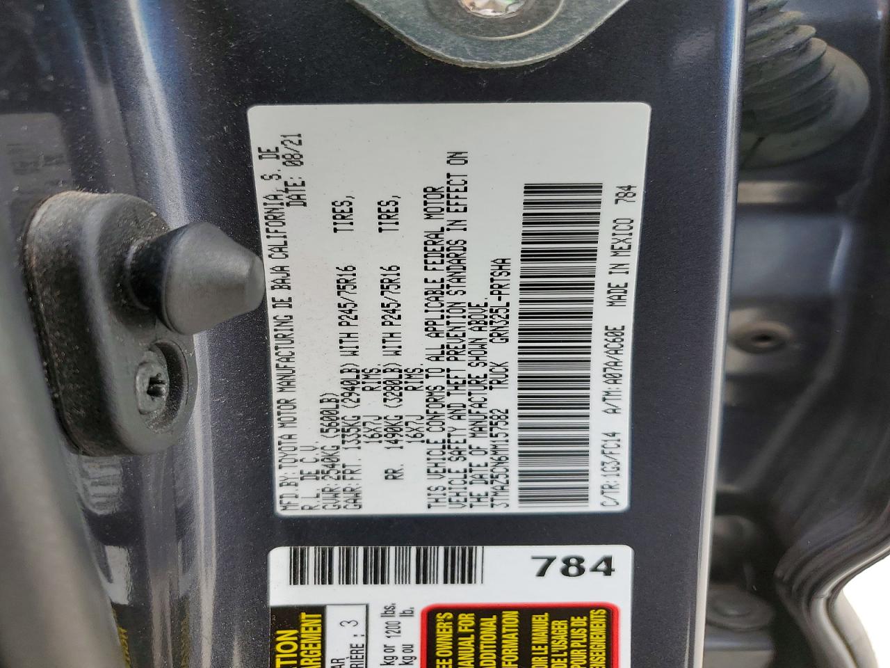 2021 TOYOTA TACOMA photo 23