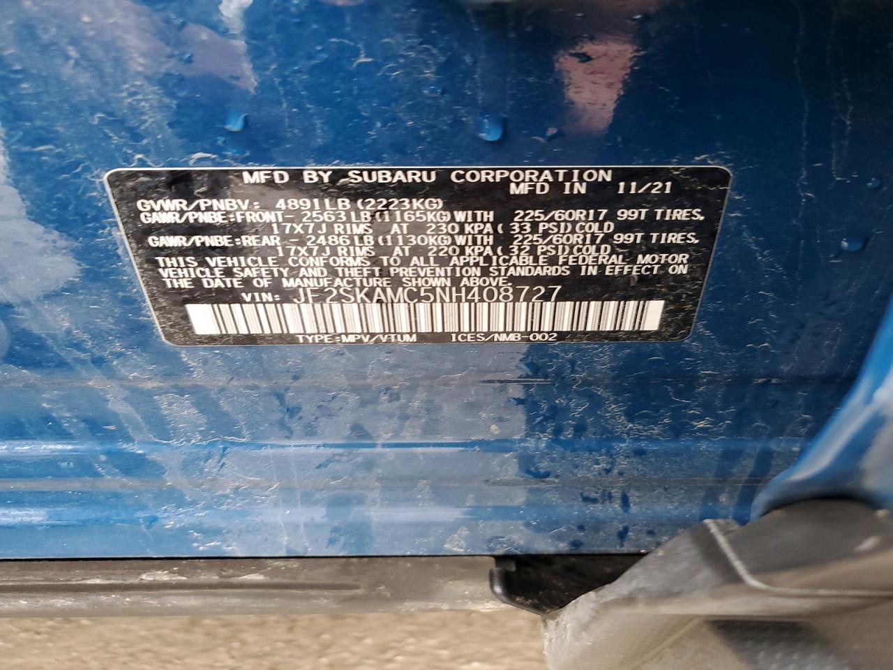 2022 SUBARU FORESTER WILDERNESS photo 25
