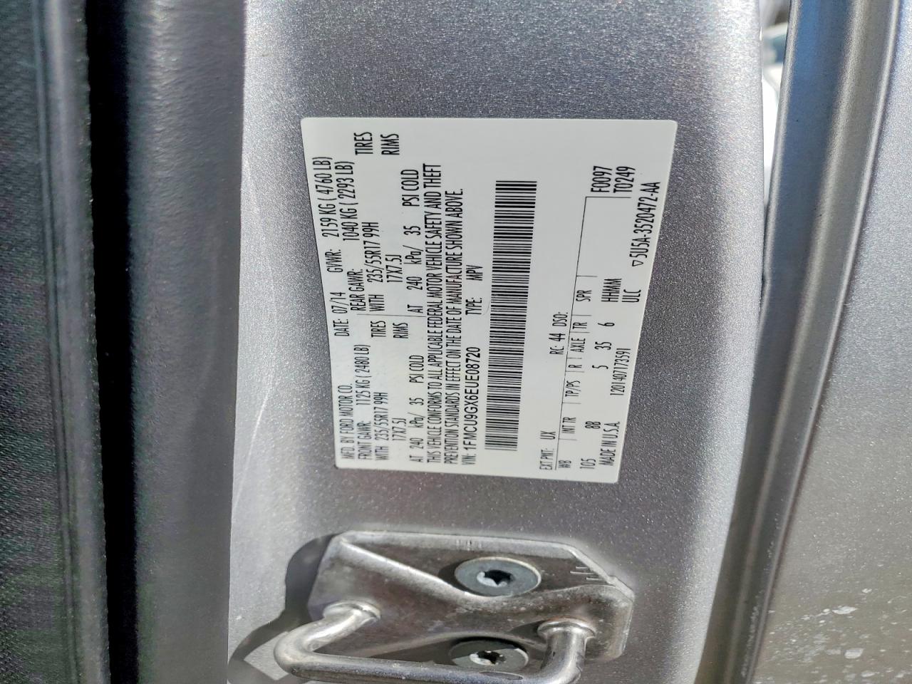 2014 FORD ESCAPE SE photo 37