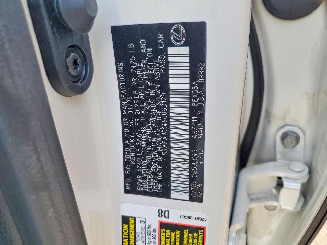 2025 LEXUS ES 300H BASE photo 13