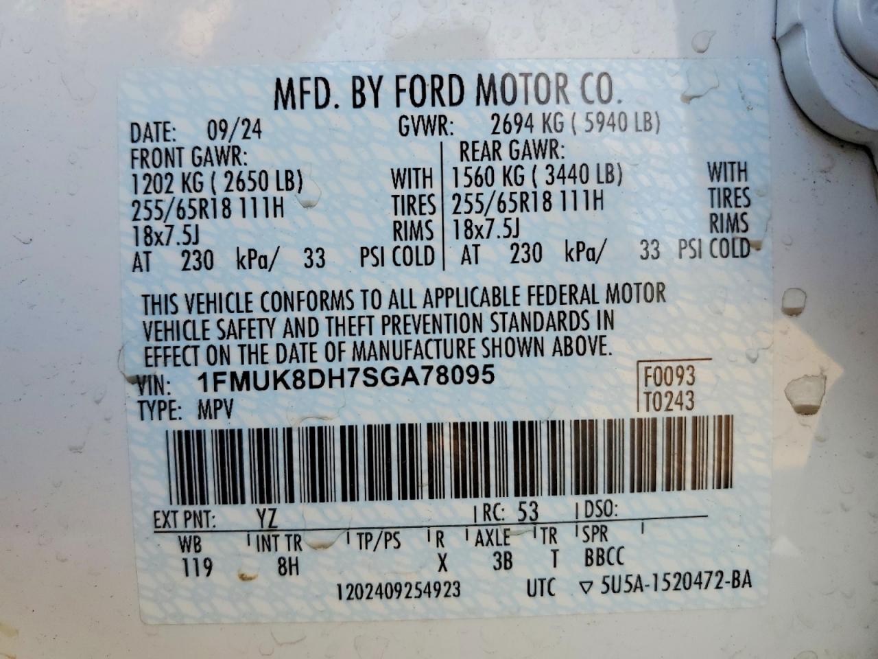 2025 FORD EXPLORER ACTIVE photo 12
