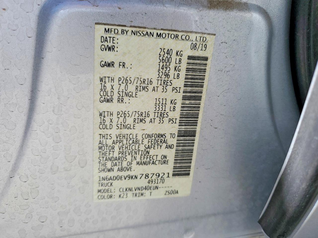 2019 NISSAN FRONTIER PRO-4X photo 23