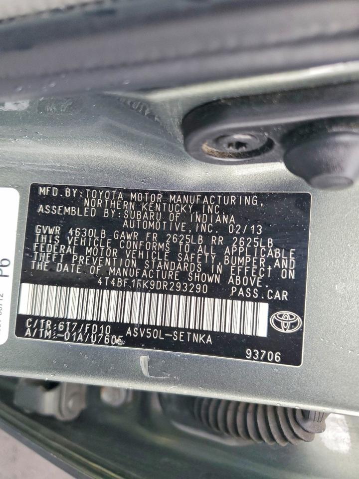 2013 TOYOTA CAMRY LE photo 34