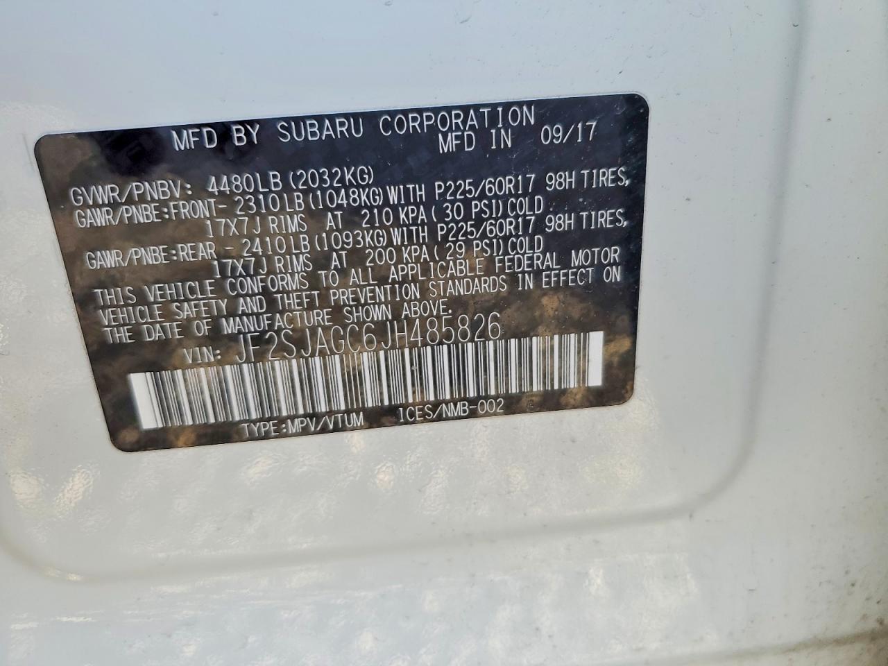 2018 SUBARU FORESTER 2.5I PREMIUM photo 13