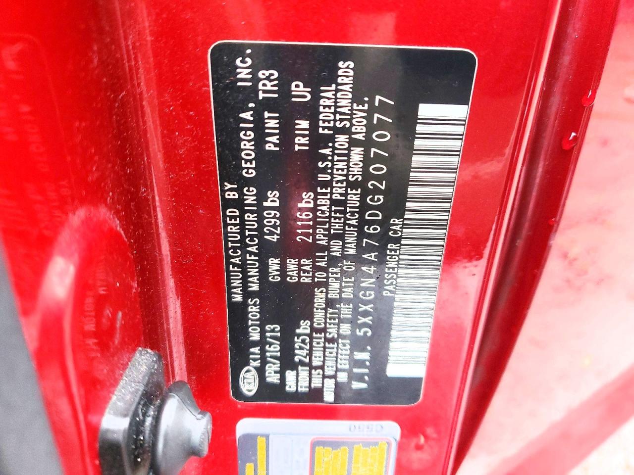 2013 KIA OPTIMA EX photo 12