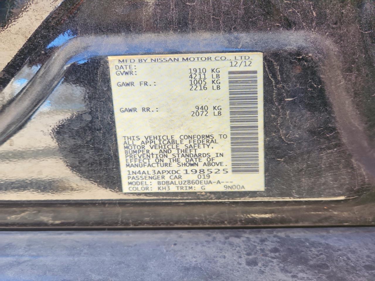 2013 NISSAN ALTIMA 2.5 photo 23