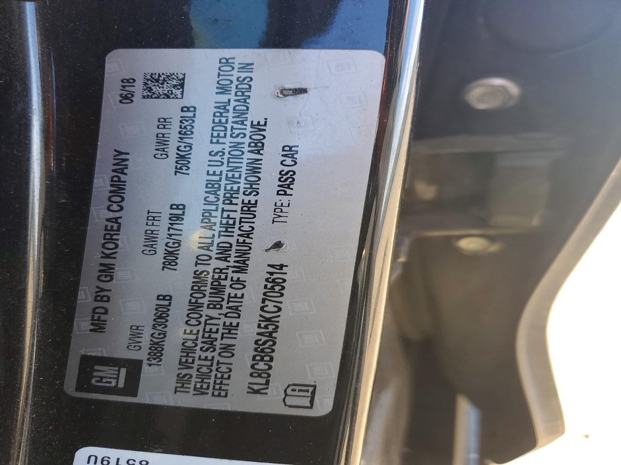 2019 CHEVROLET SPARK LS photo 12