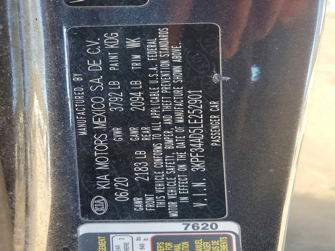 2020 KIA FORTE GT LINE photo 23