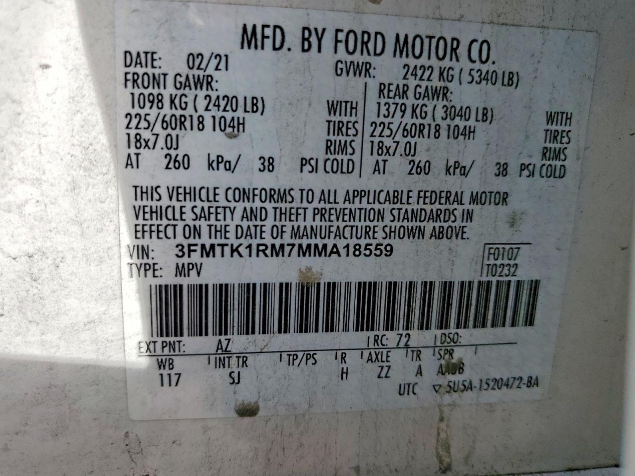 2021 FORD MUSTANG MACH-E SELECT photo 23