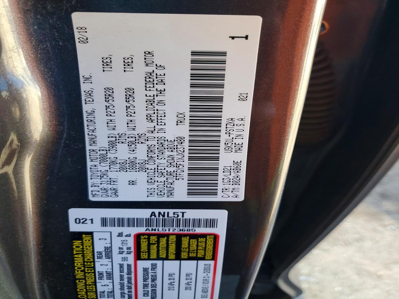 2018 TOYOTA TUNDRA photo 23