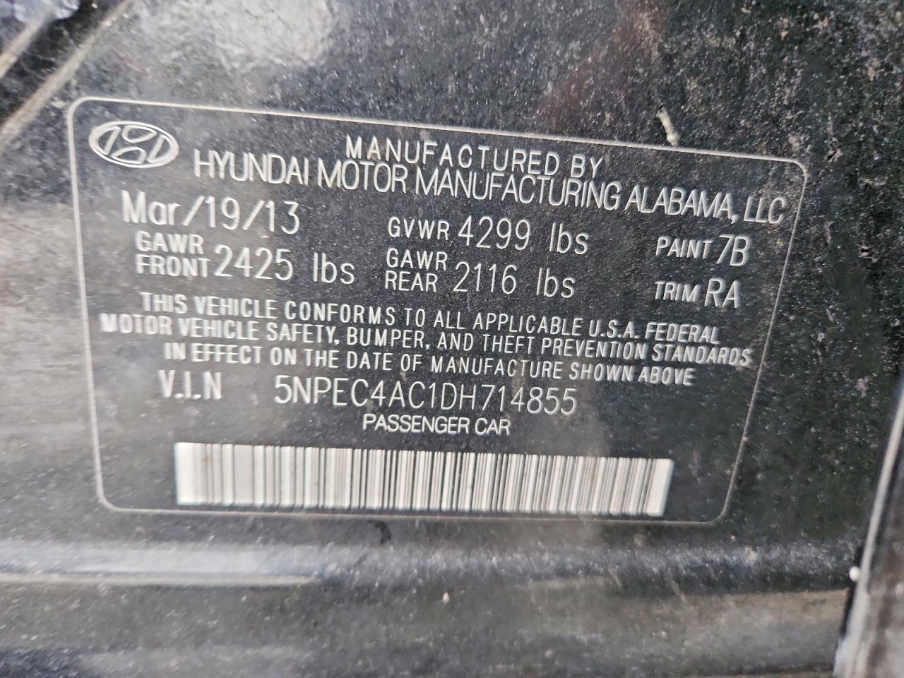 2013 HYUNDAI SONATA LIMITED photo 34