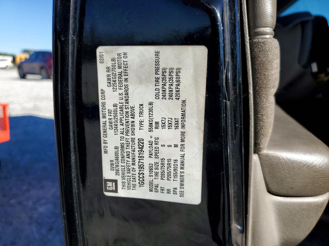 2001 CHEVROLET S TRUCK S10 photo 34