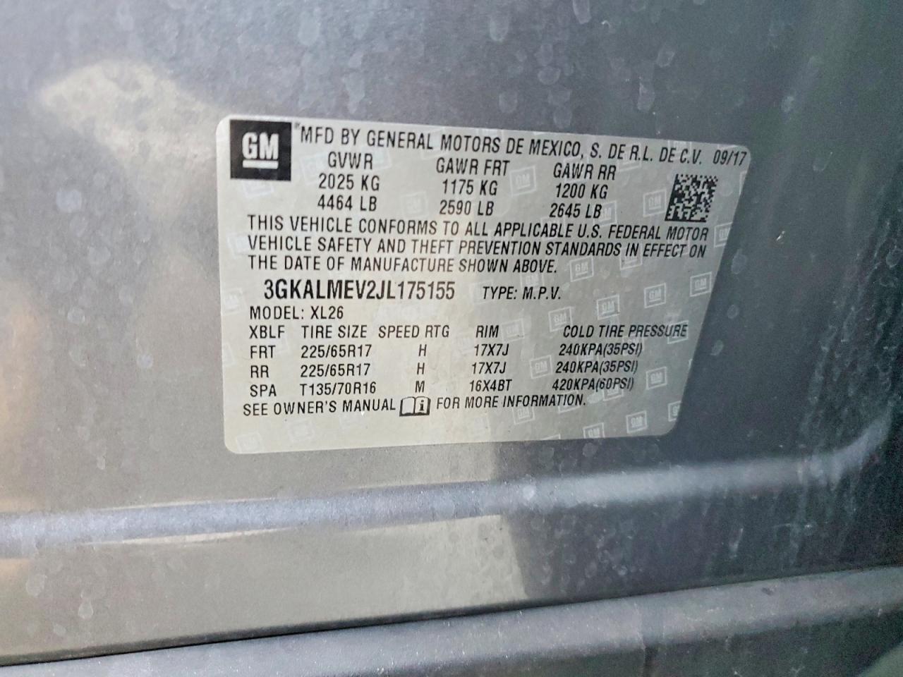 2018 GMC TERRAIN SLE photo 13