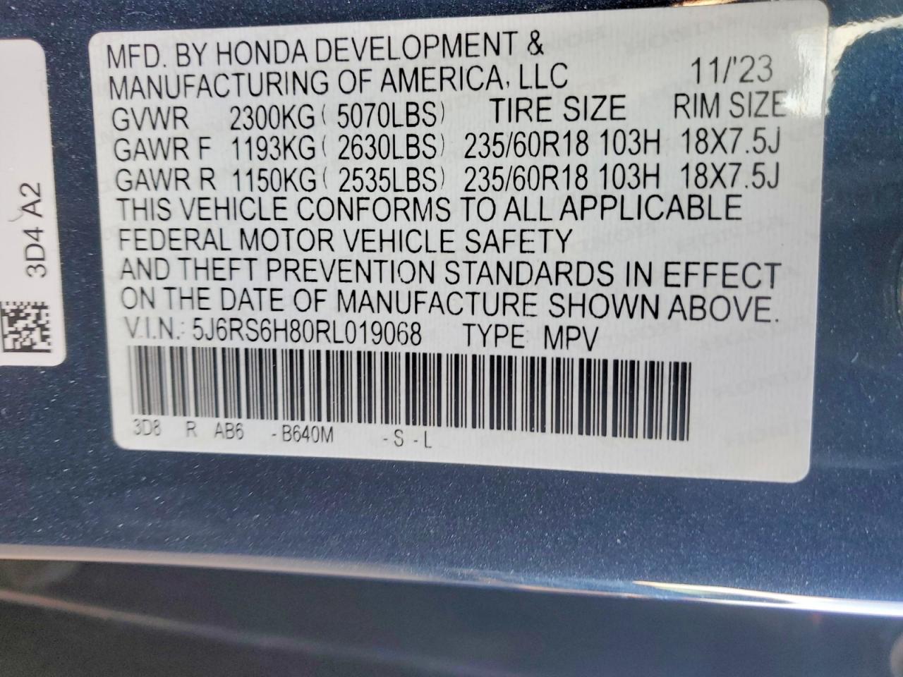 2024 HONDA CR-V SPORT-L photo 13