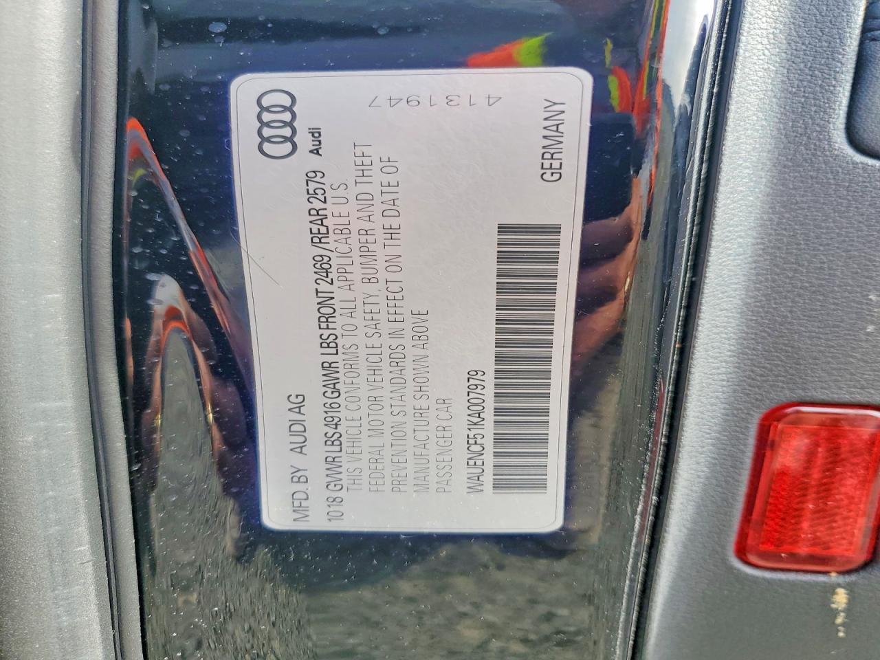 2019 AUDI A5 PREMIUM PLUS S-LINE photo 12