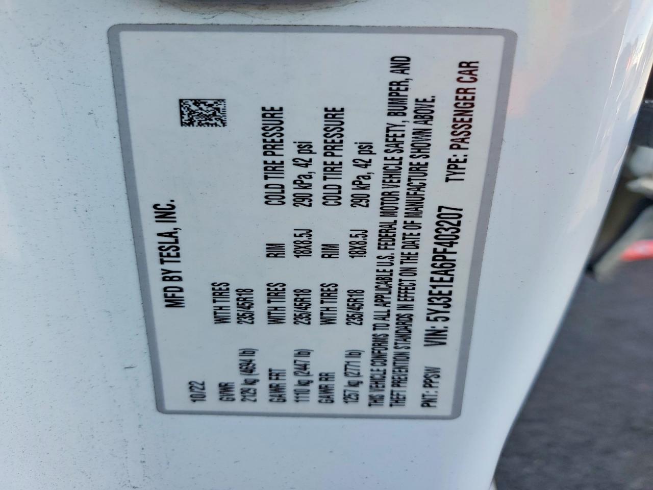 2023 TESLA MODEL 3 photo 34
