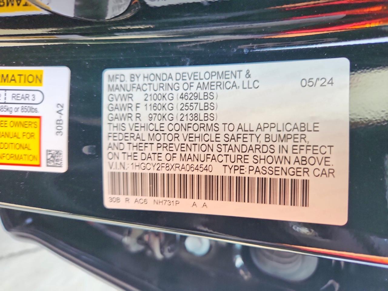 2024 HONDA ACCORD TOURING HYBRID photo 37