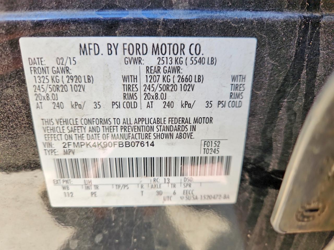 2015 FORD EDGE TITANIUM photo 25