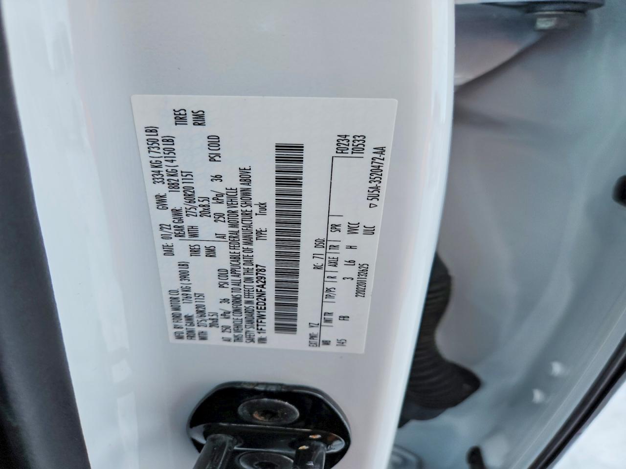 2022 FORD F150 SUPERCREW photo 12