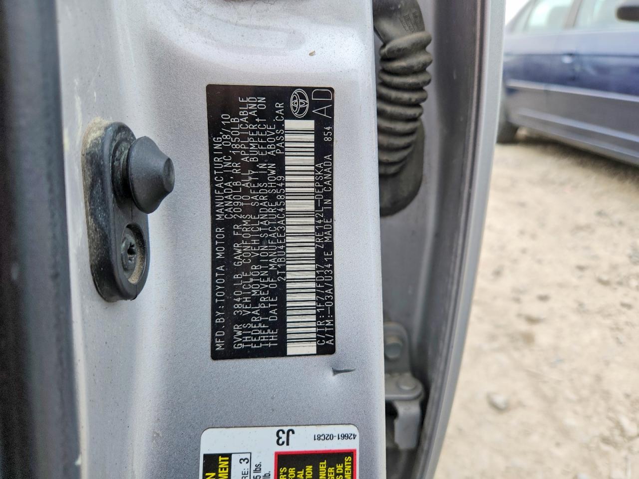 2010 TOYOTA COROLLA S photo 12