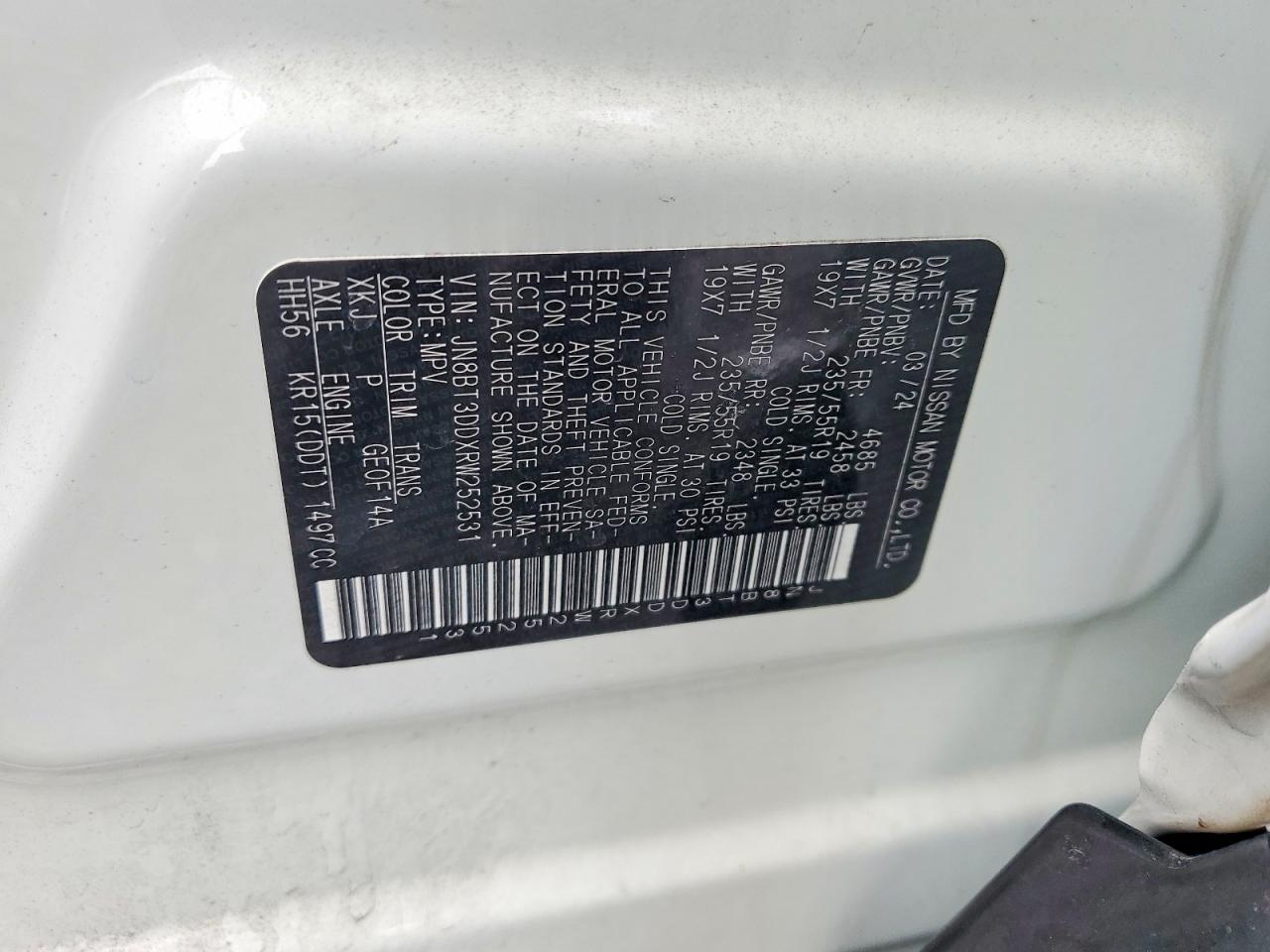 2024 NISSAN ROGUE PLATINUM photo 37