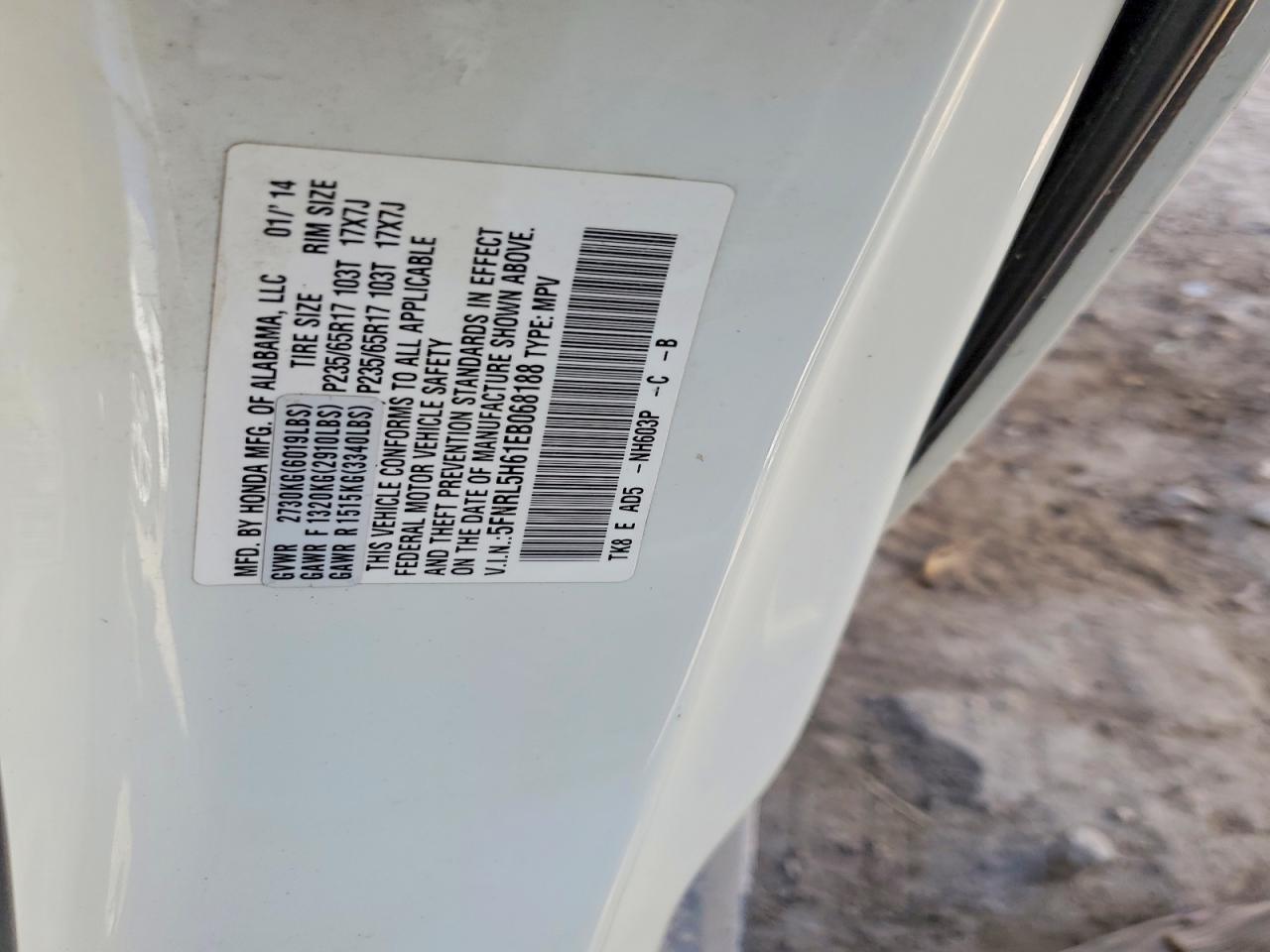 2014 HONDA ODYSSEY EXL photo 25