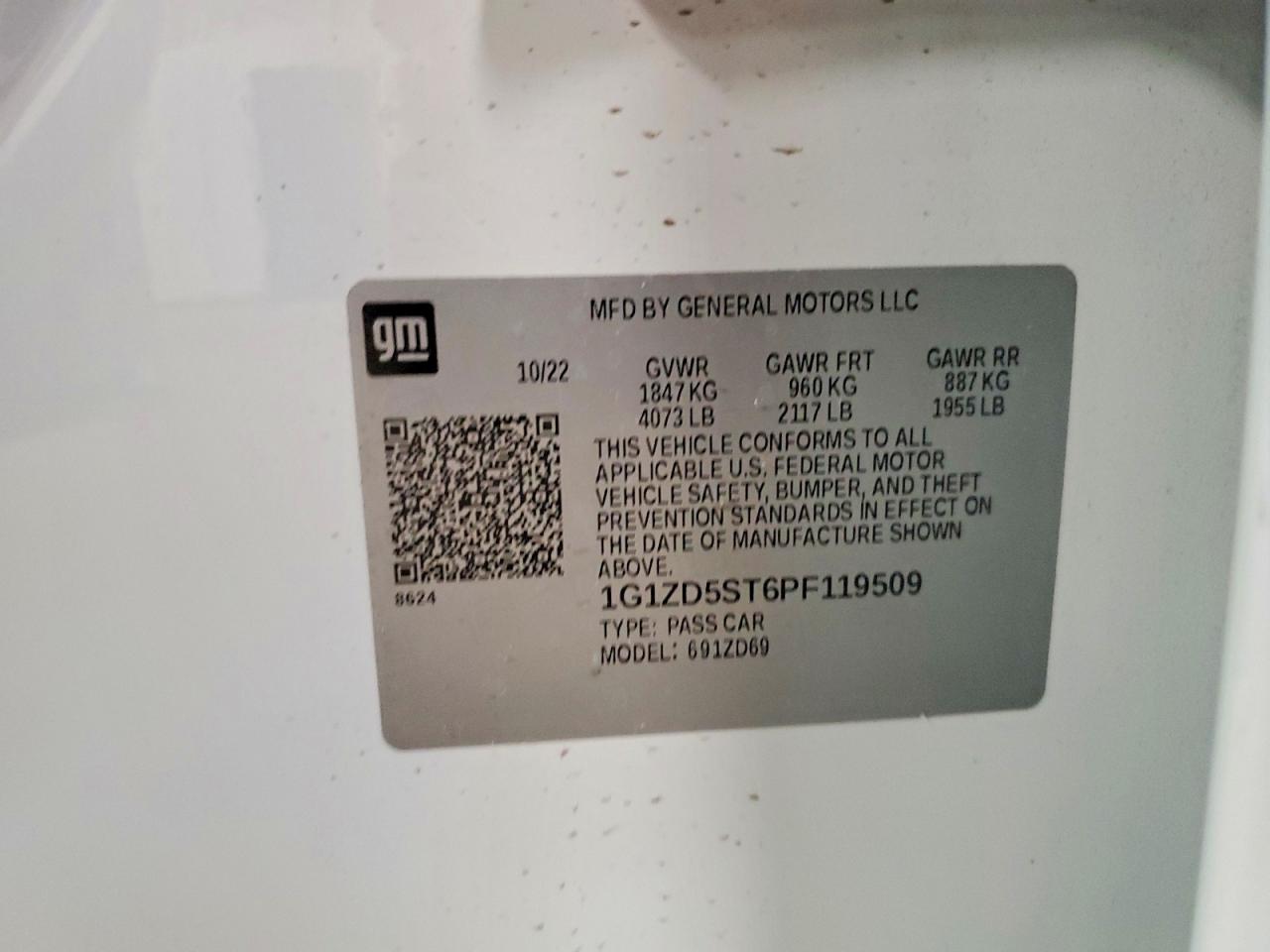 2023 CHEVROLET MALIBU LT photo 12