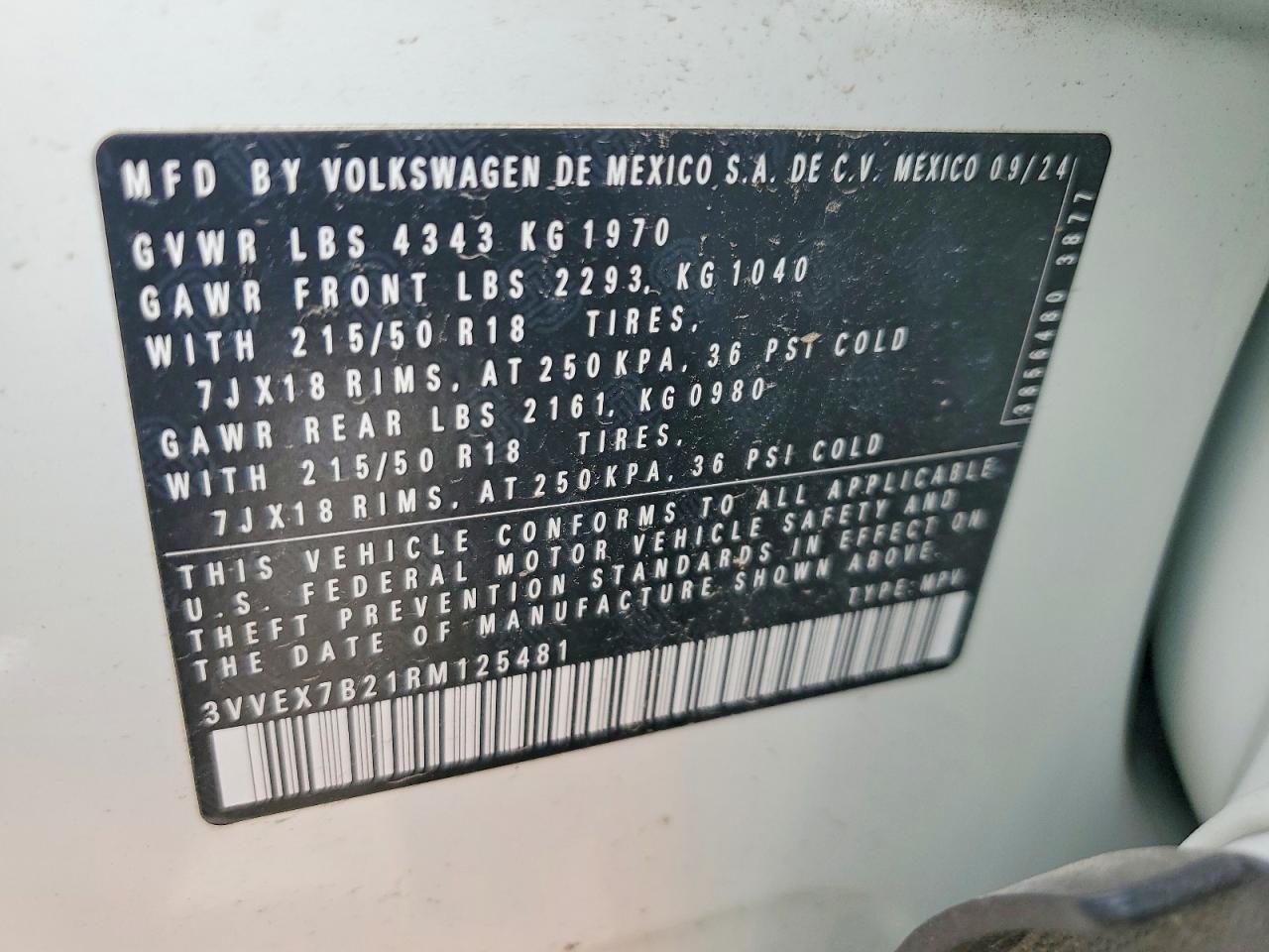 2024 VOLKSWAGEN TAOS SE photo 37