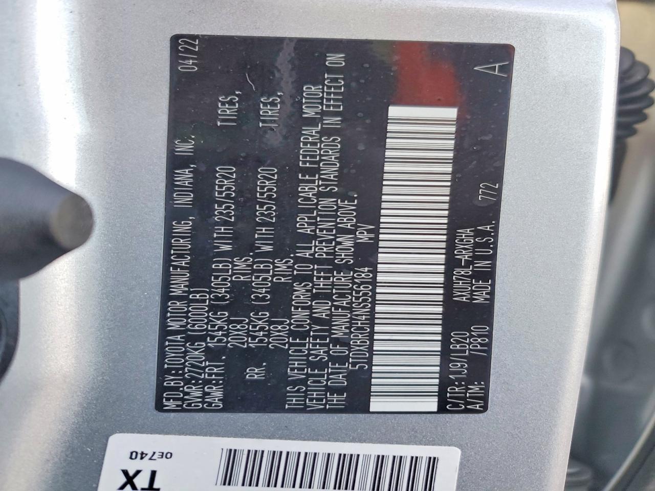 2022 TOYOTA HIGHLANDER HYBRID LIMITED photo 27