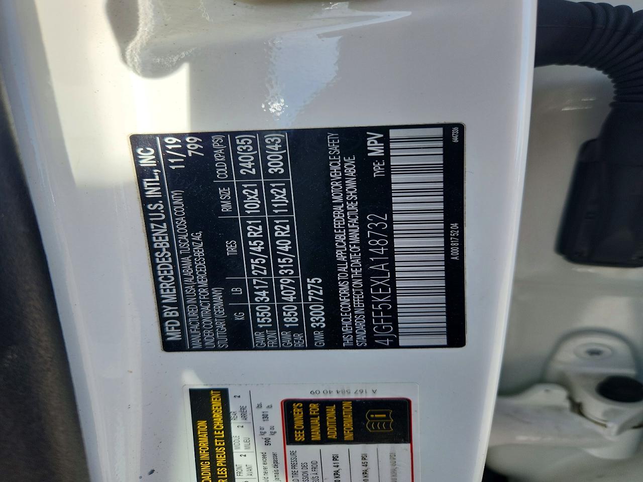 2020 MERCEDES-BENZ GLS 450 4MATIC photo 13