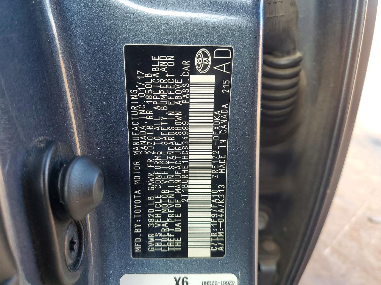 2017 TOYOTA COROLLA L photo 23