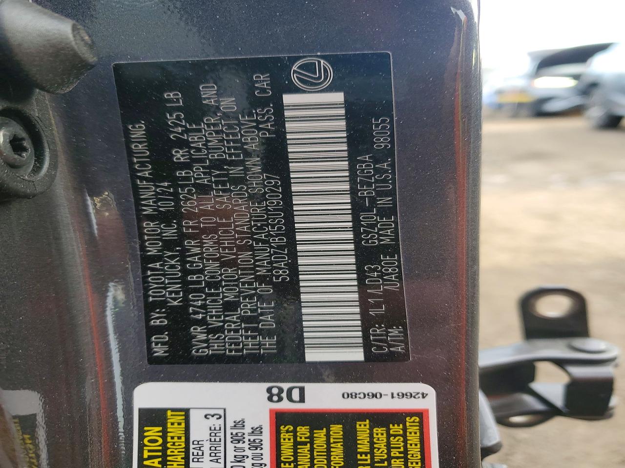 2025 LEXUS ES 350 BASE photo 23