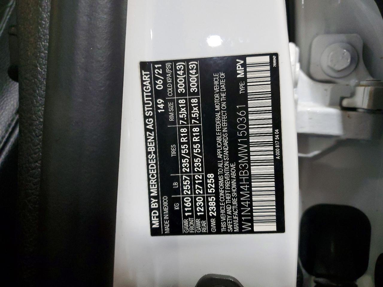 2021 MERCEDES-BENZ GLB 250 4MATIC photo 25