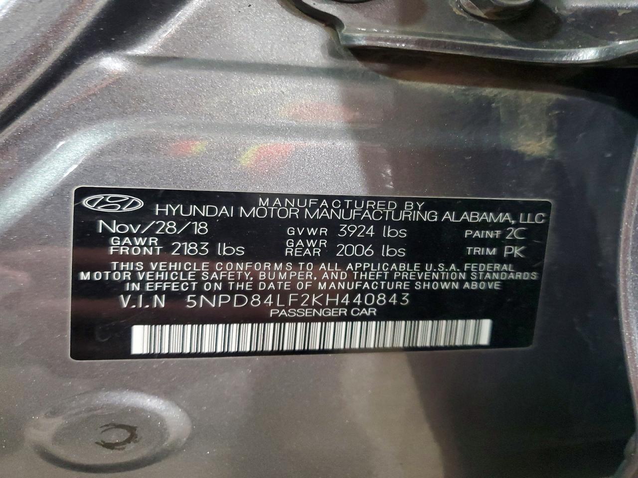 2019 HYUNDAI ELANTRA SEL photo 23