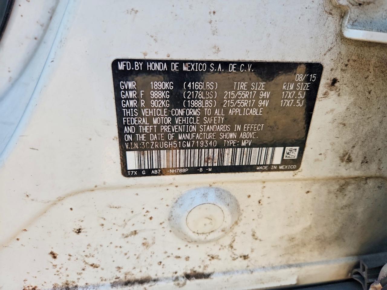 2016 HONDA HR-V EX photo 25
