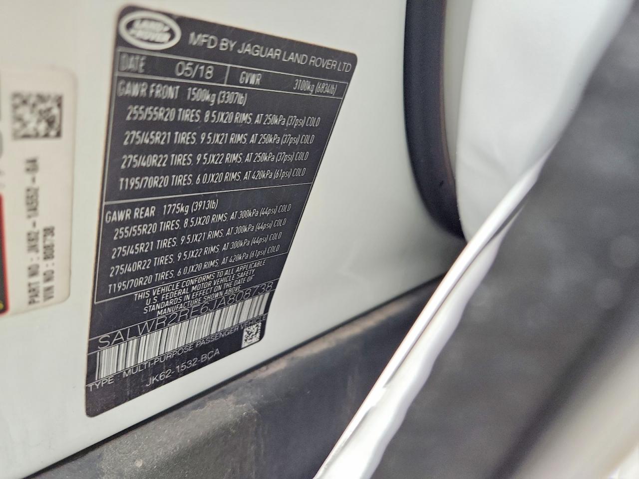 2018 LAND ROVER RANGE ROVER SPORT SUPERCHARGED DYNAMIC photo 34