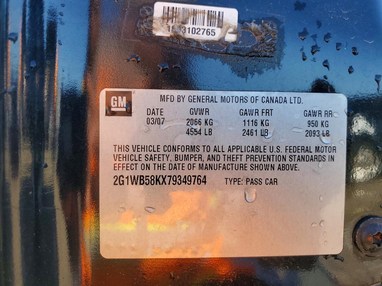 2007 CHEVROLET IMPALA LS photo 25