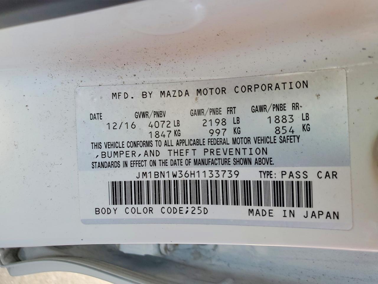 2017 MAZDA 3 GRAND TOURING photo 13