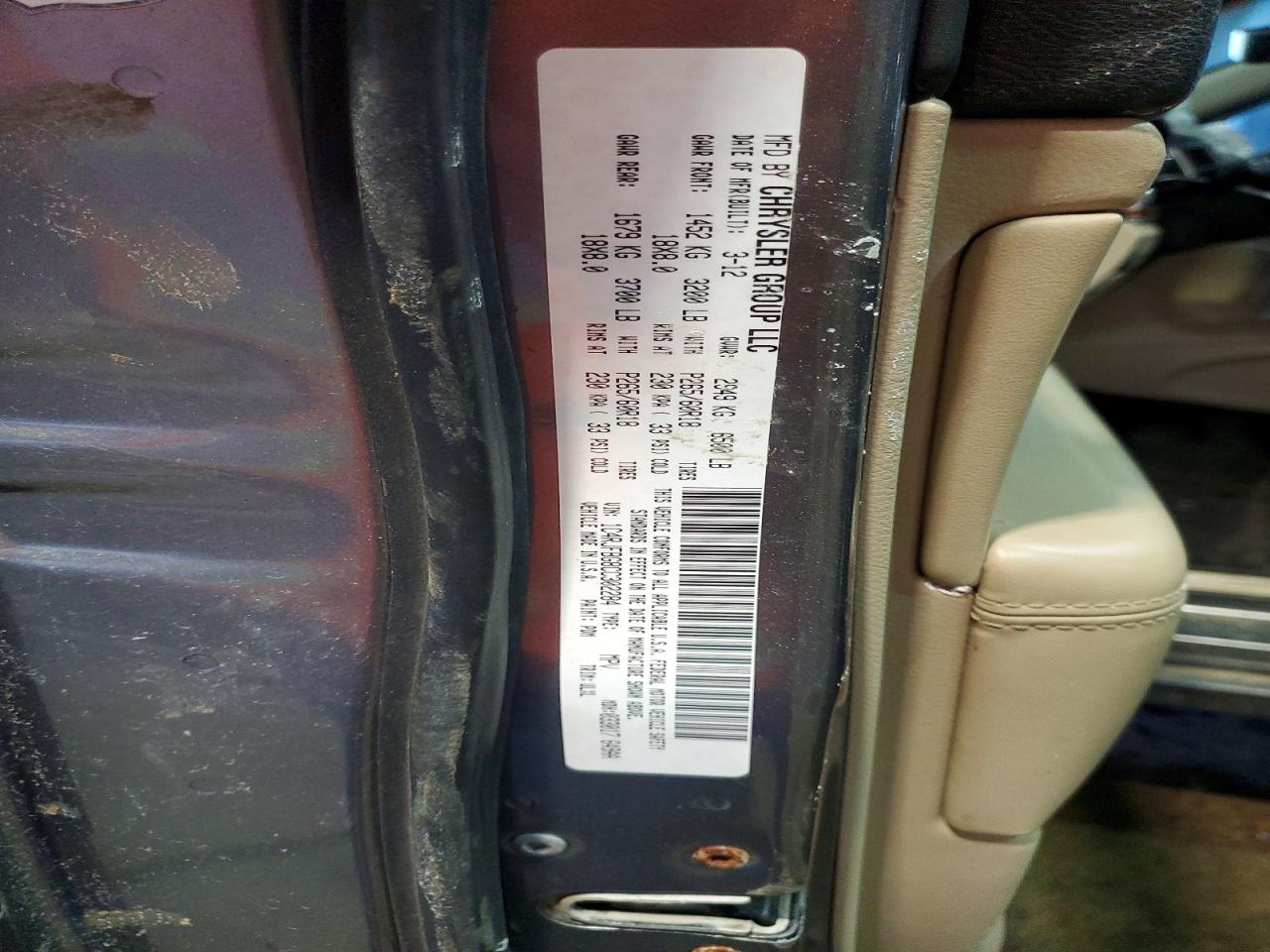 2012 JEEP GRAND CHEROKEE LIMITED photo 13