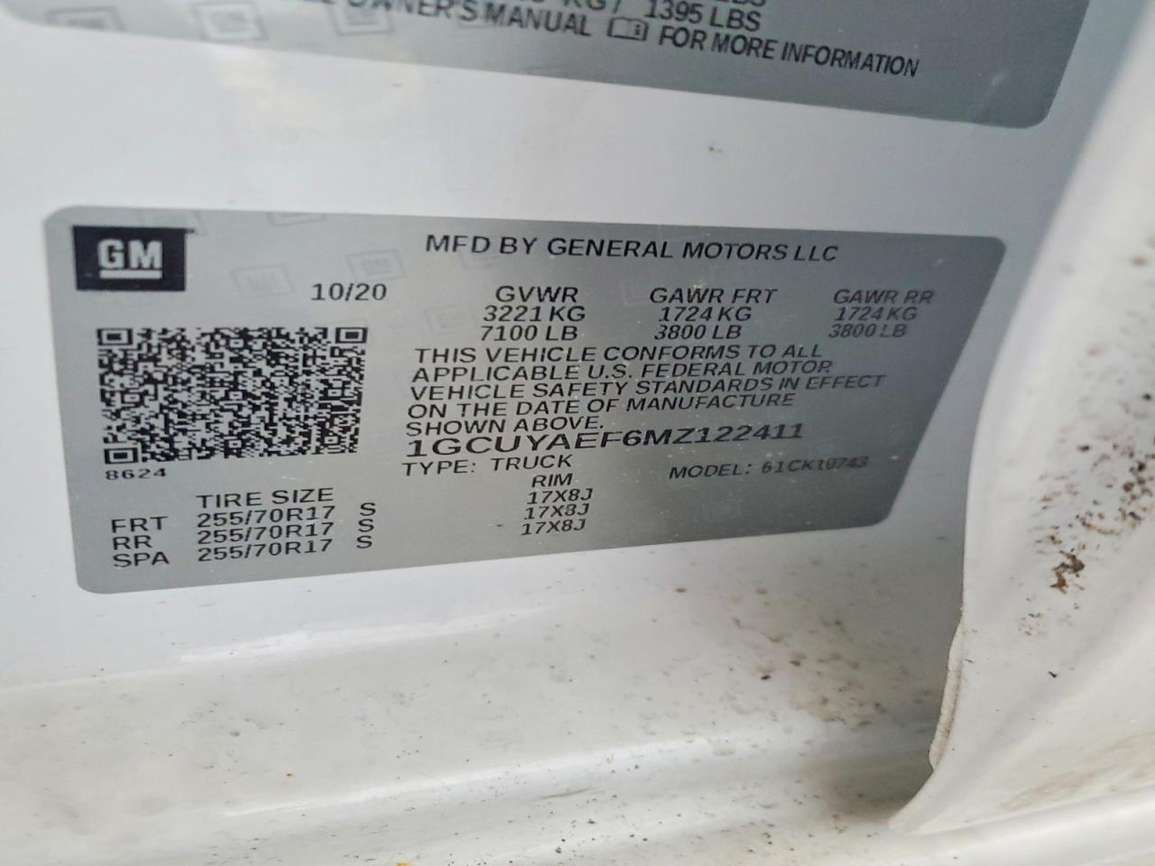 2021 CHEVROLET SILVERADO K1500 photo 12