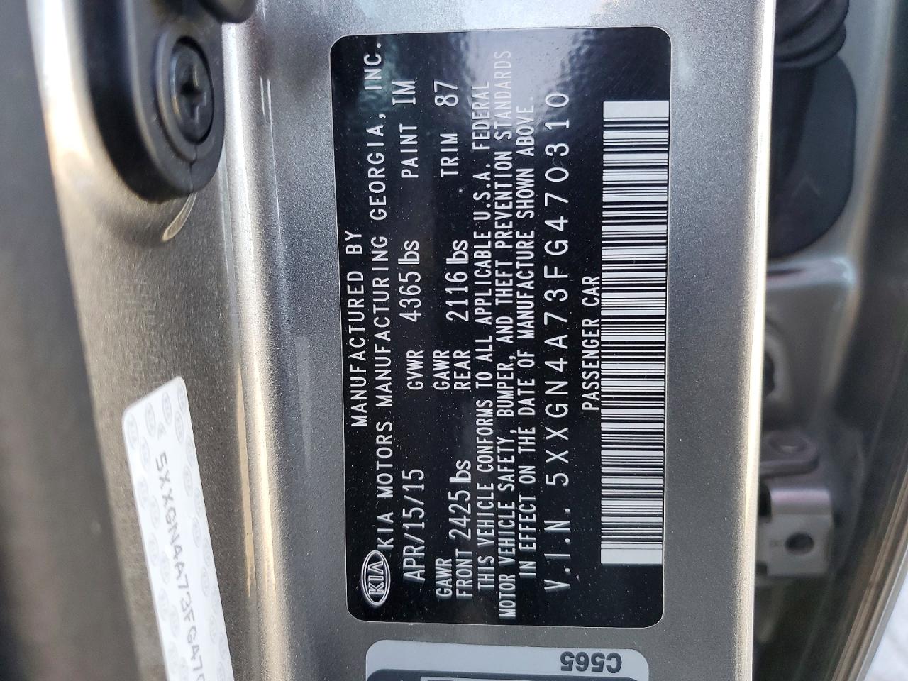 2015 KIA OPTIMA EX photo 37