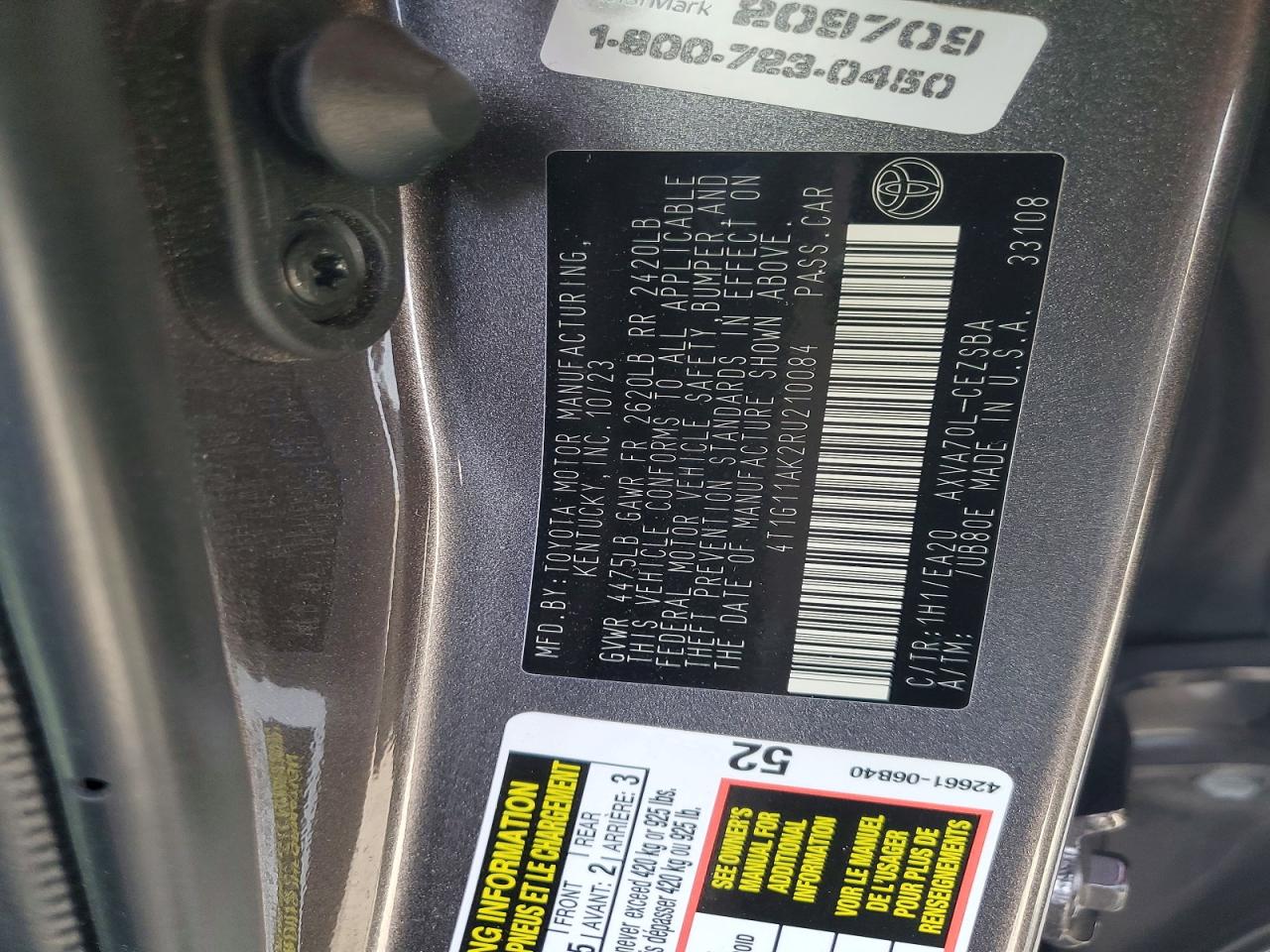 2024 TOYOTA CAMRY SE NIGHT SHADE photo 23