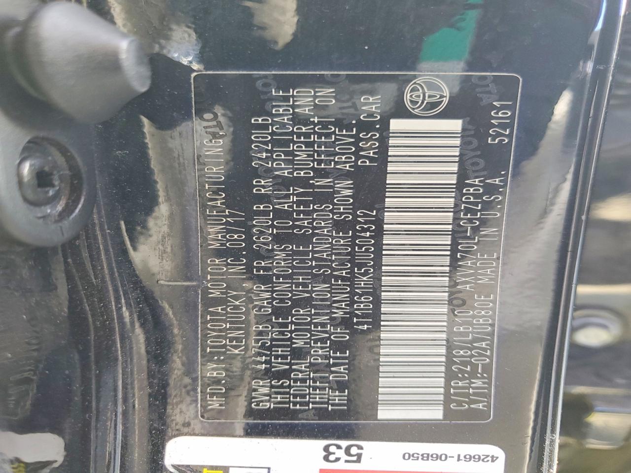2018 TOYOTA CAMRY XSE photo 25