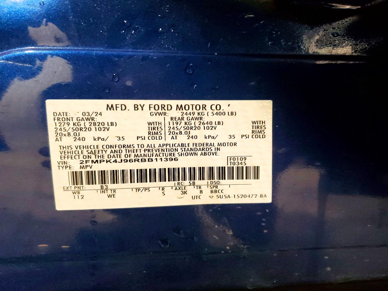 2024 FORD EDGE SEL photo 25