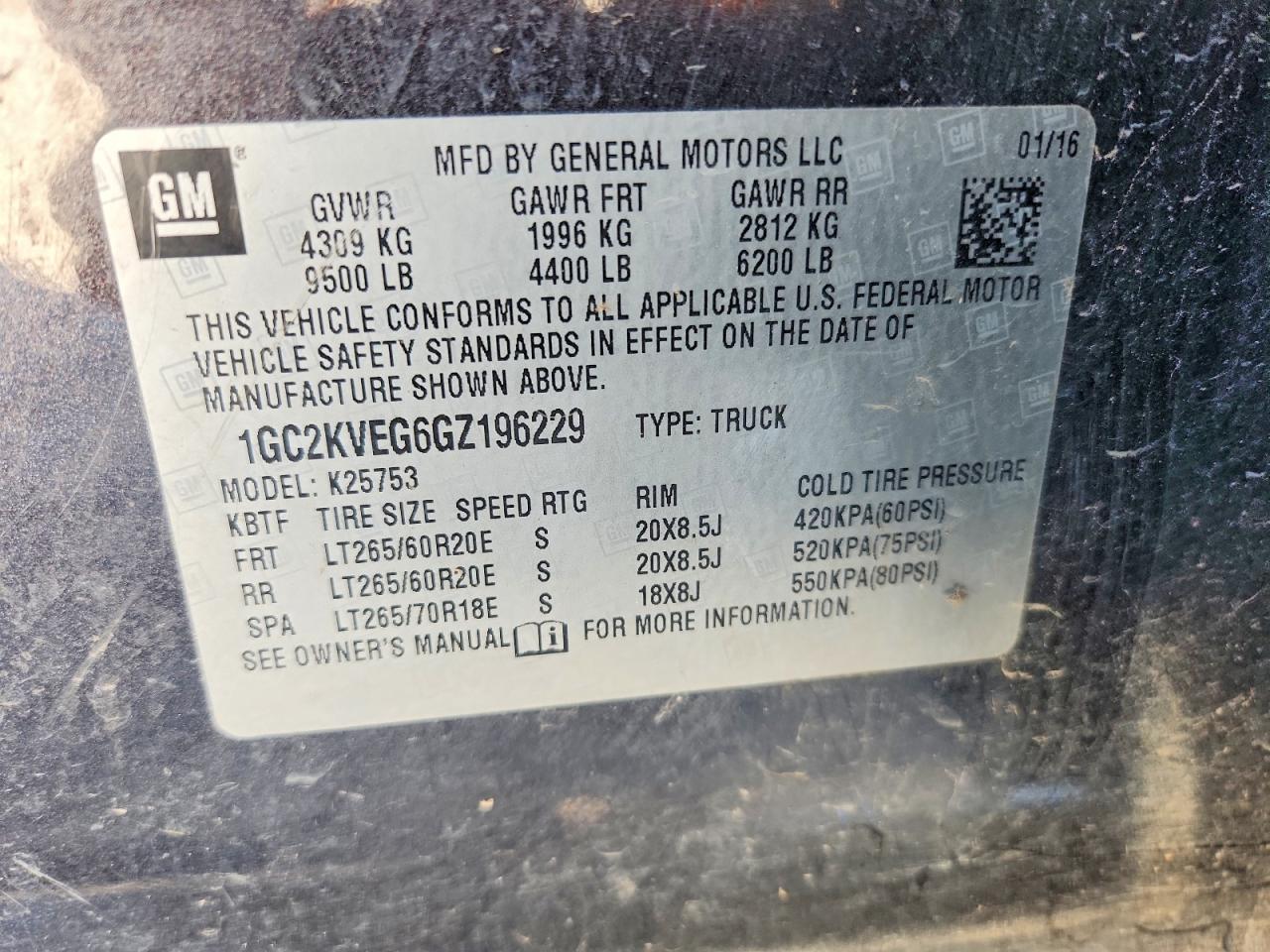 2016 CHEVROLET SILVERADO K2500 HEAVY DUTY LT photo 34