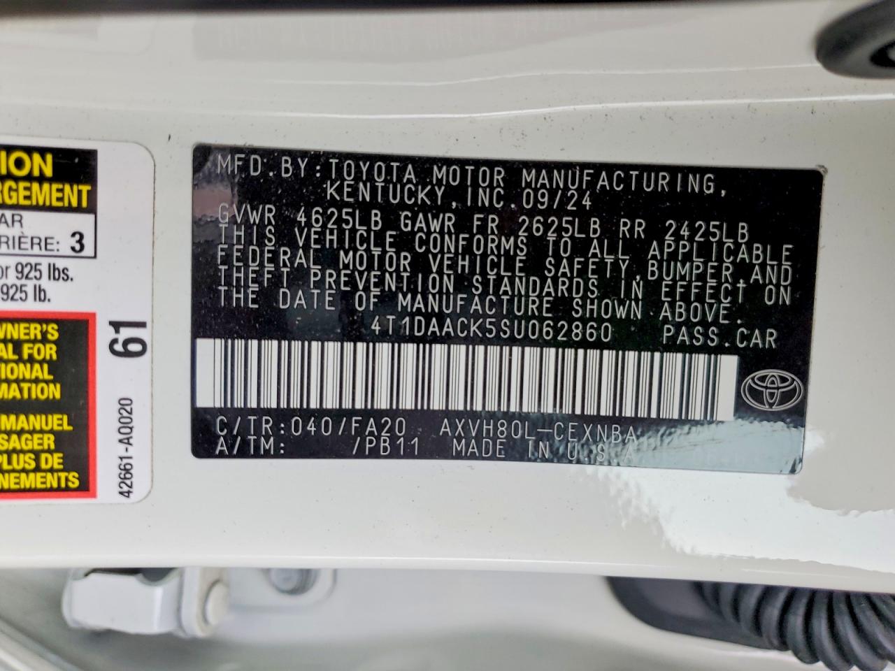 2025 TOYOTA CAMRY XSE photo 23