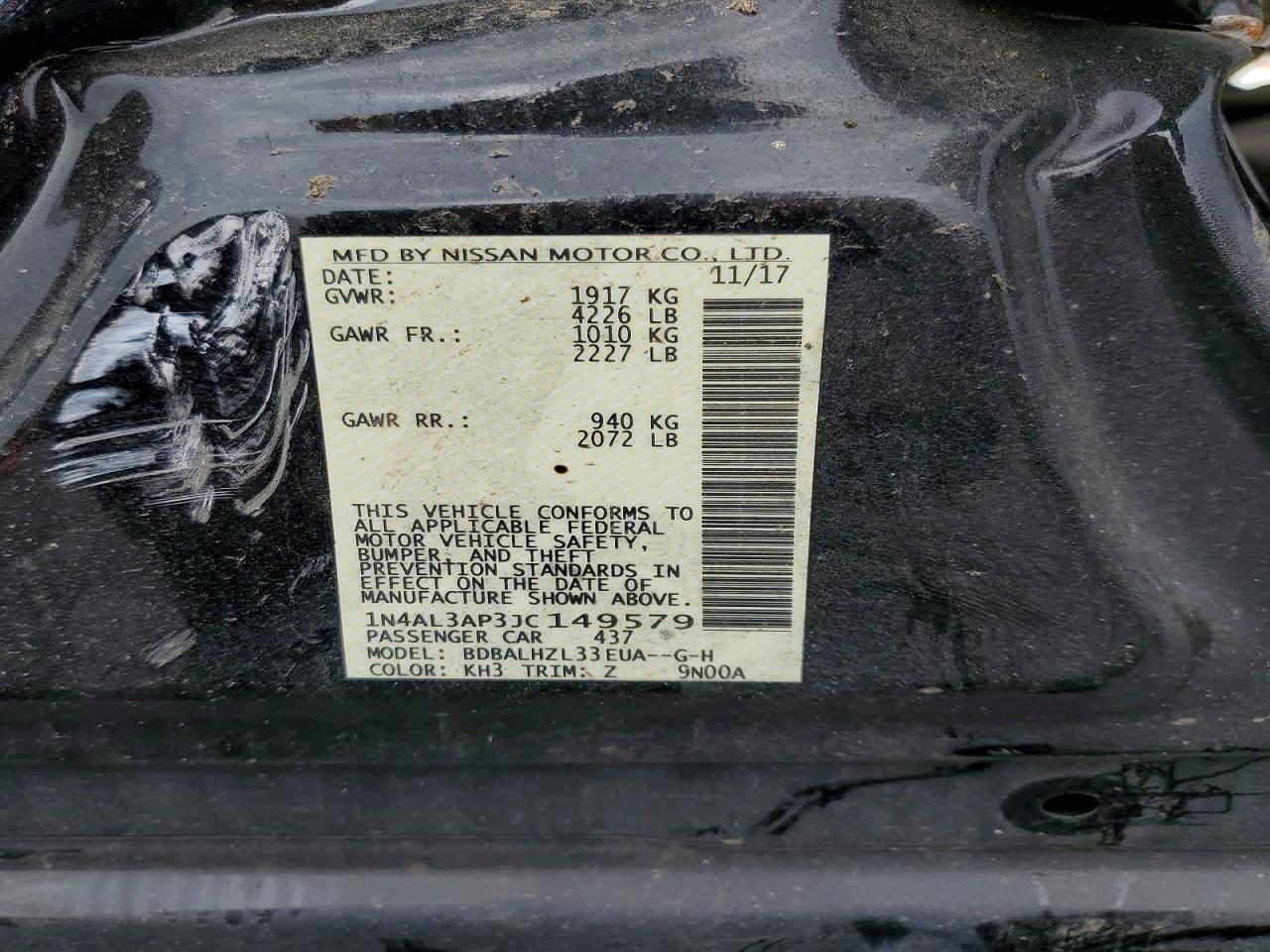 2018 NISSAN ALTIMA 2.5 photo 23