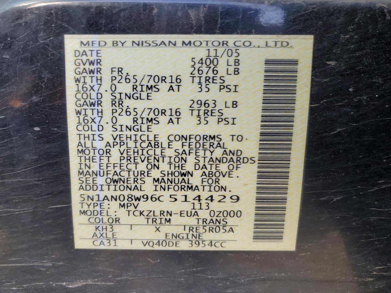 2006 NISSAN XTERRA X photo 13