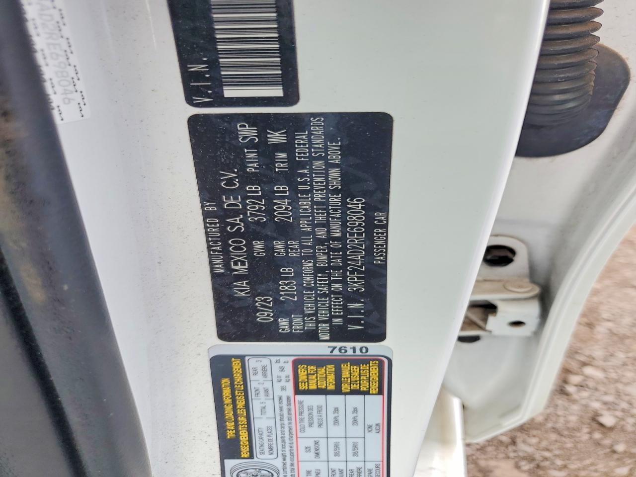 2024 KIA FORTE LXS photo 13